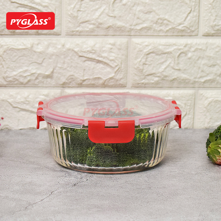 Glass Meal Prep Containers with Snap Locking Lids Glass Food Containers