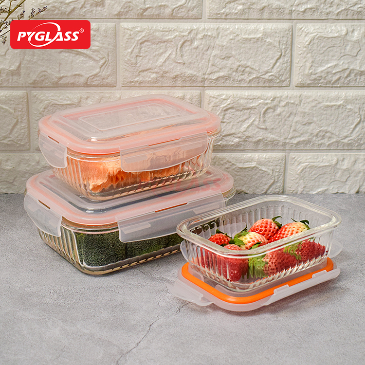 New Design Glass Bento Box Lunch Containers