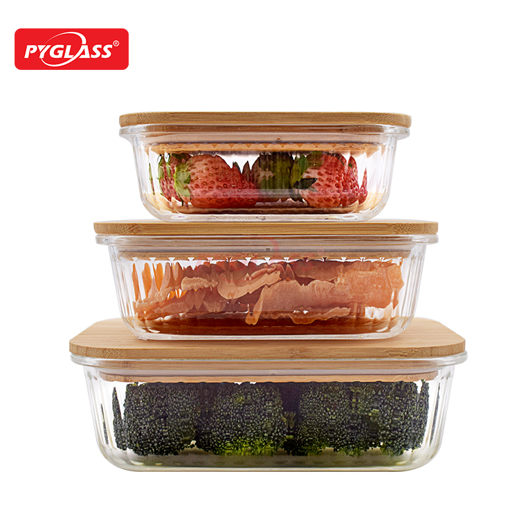Meal Prep Bamboo Lids Eco-Friendly Meal Containers