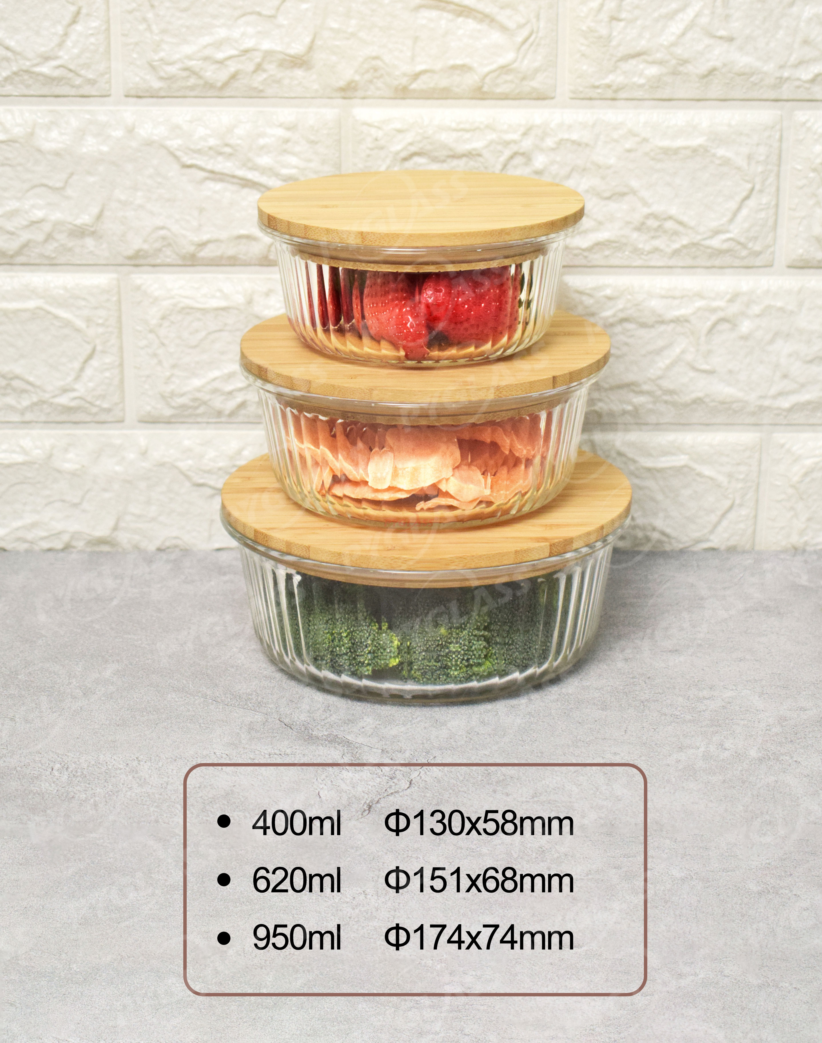 Ecofriendly Glass Containers for Food Storage with Lids -Product Description