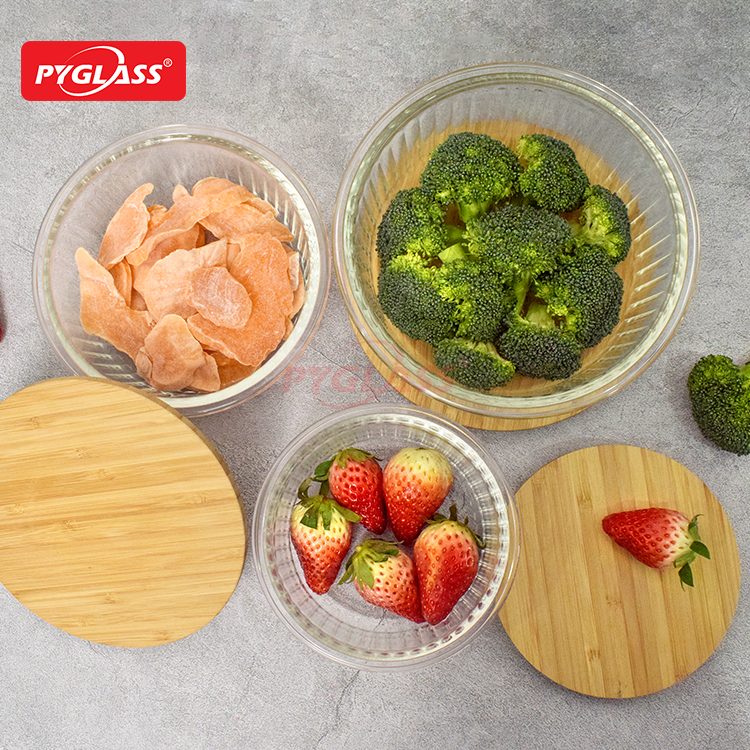 Ecofriendly Glass Containers for Food Storage with Lids