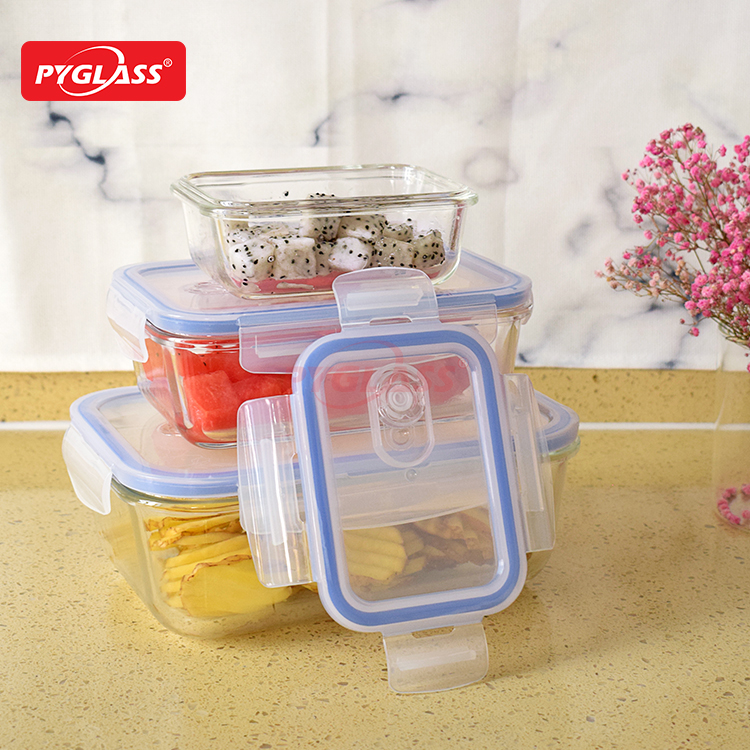 Glass Lunch Box Microwavable Lunch Container Sets
