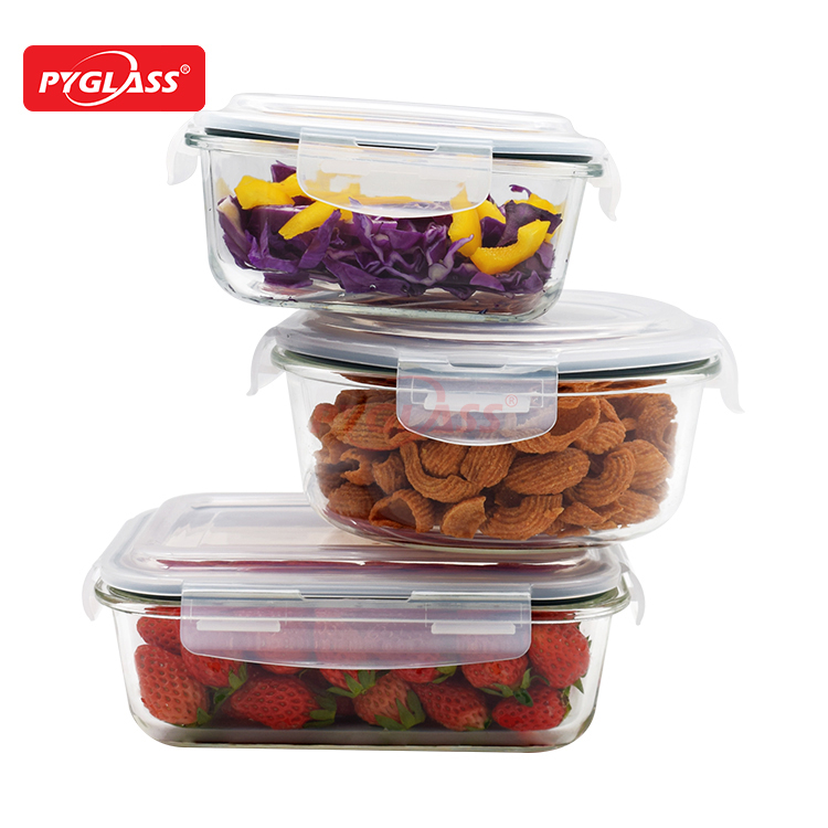 Glass Containers for Food Storage with BPA Free Lids
