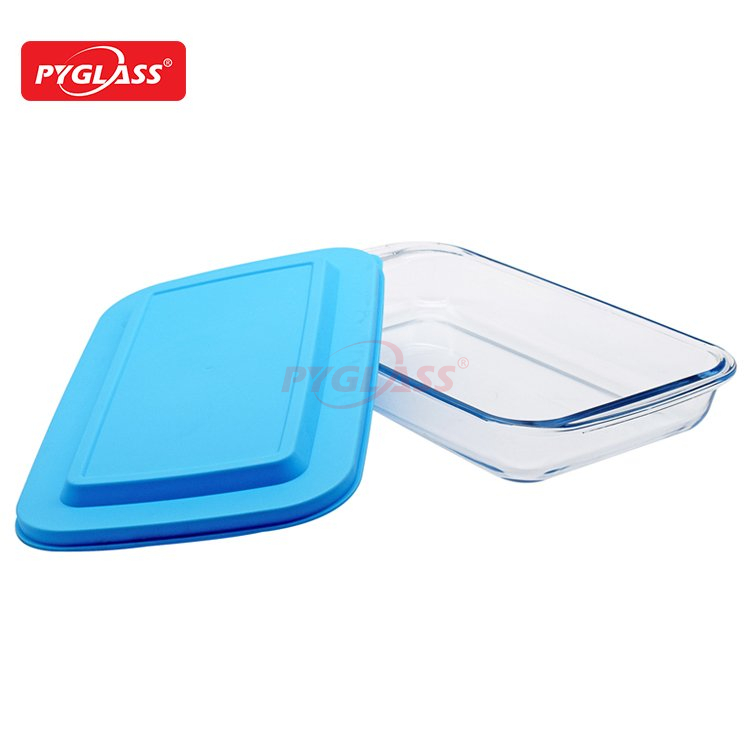 Rectangular Glass Bakeware Set with BPA Free Lids