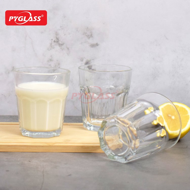 Glass Cups for Drinking Orange Juice