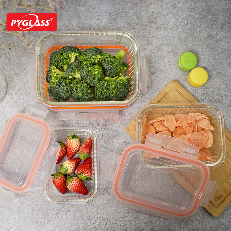 New Design Glass Bento Box Lunch Containers