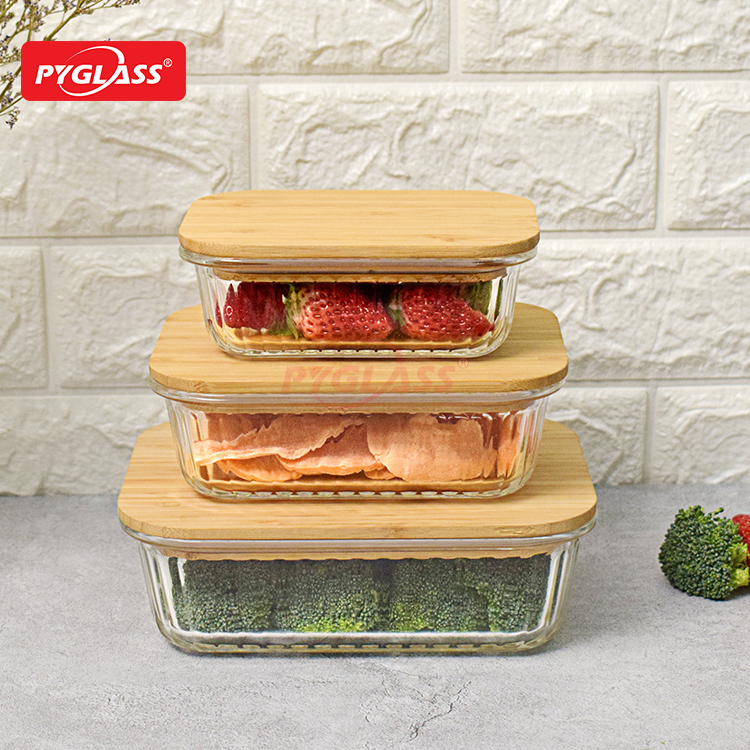 Meal Prep Bamboo Lids Eco-Friendly Meal Containers