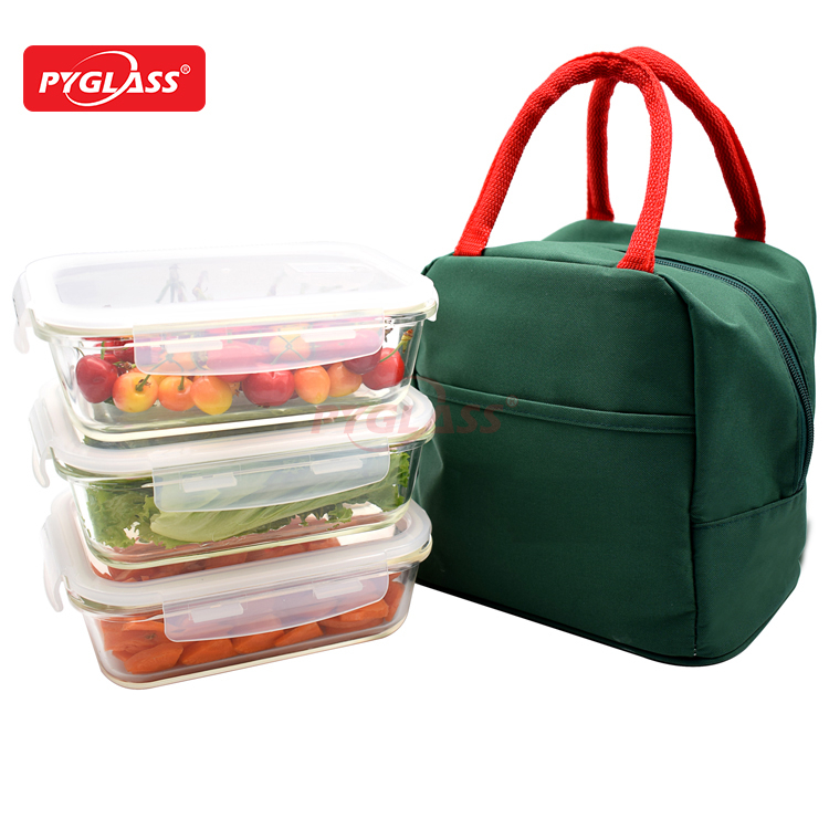 Glass Food Container with Bag