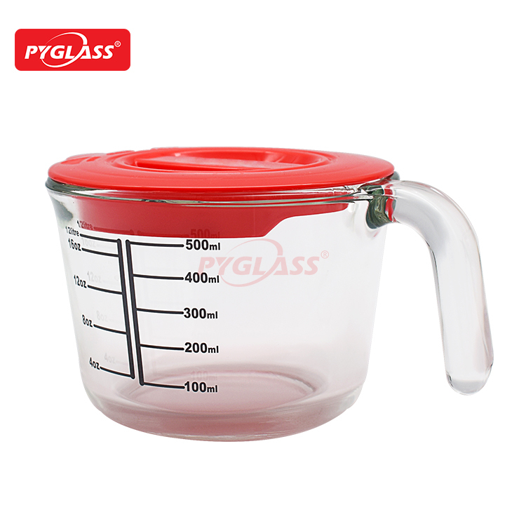 Glass Measuring Cup with PP Lid