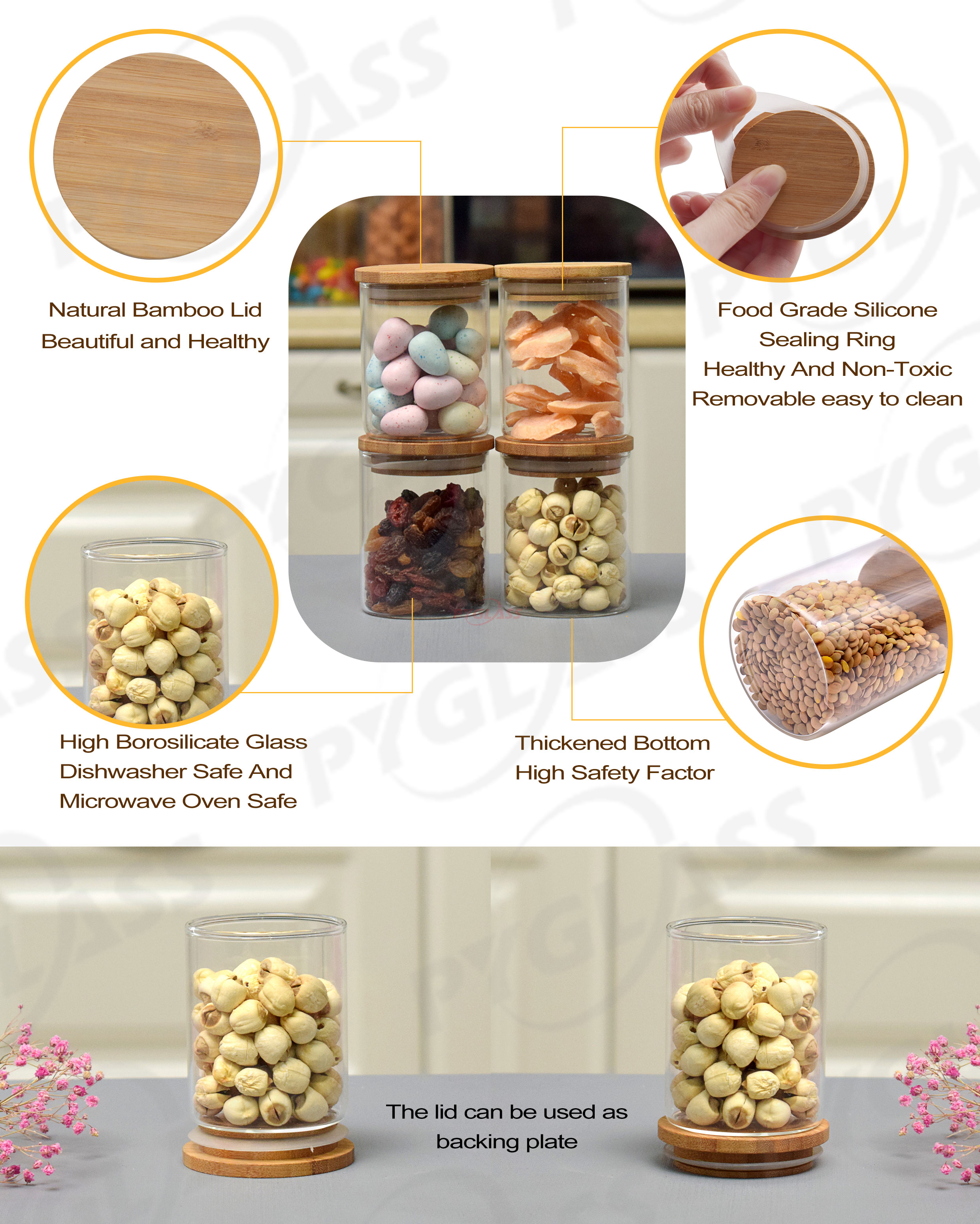 Mini Glass Storage Jar Sets -Product Overviews