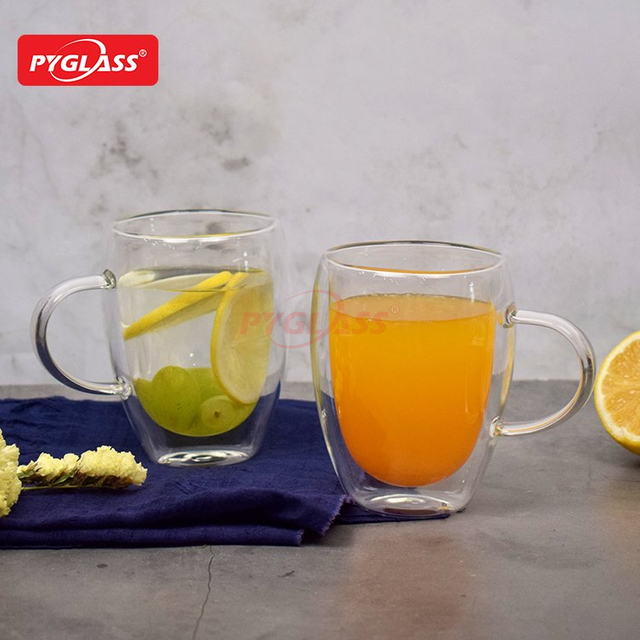 Clear Glass Double Wall Coffee Cups