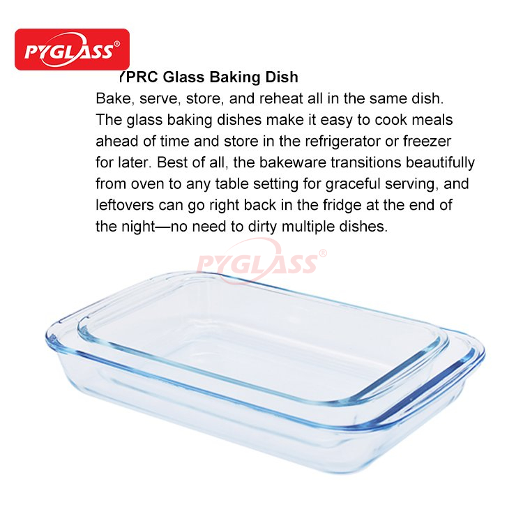 Different Size Rectangle Glass Baking Dish -Product Oveviews