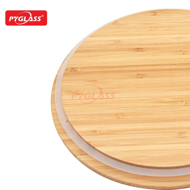 High Brosilicate Salad Bowl with Bamboo Lid