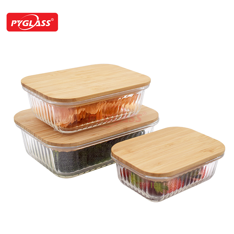 Meal Prep Bamboo Lids Eco-Friendly Meal Containers