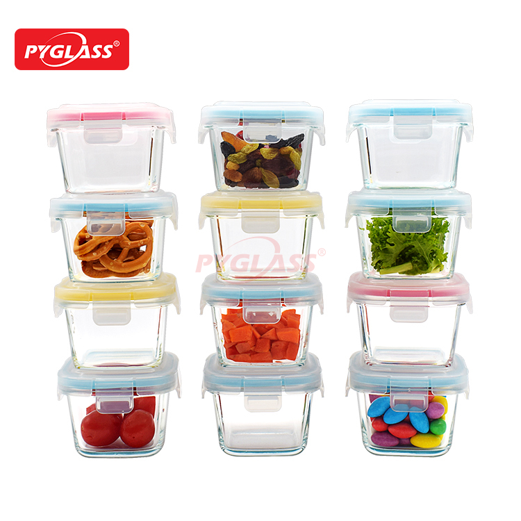 Glass Baby Food Storage Containers with Lids