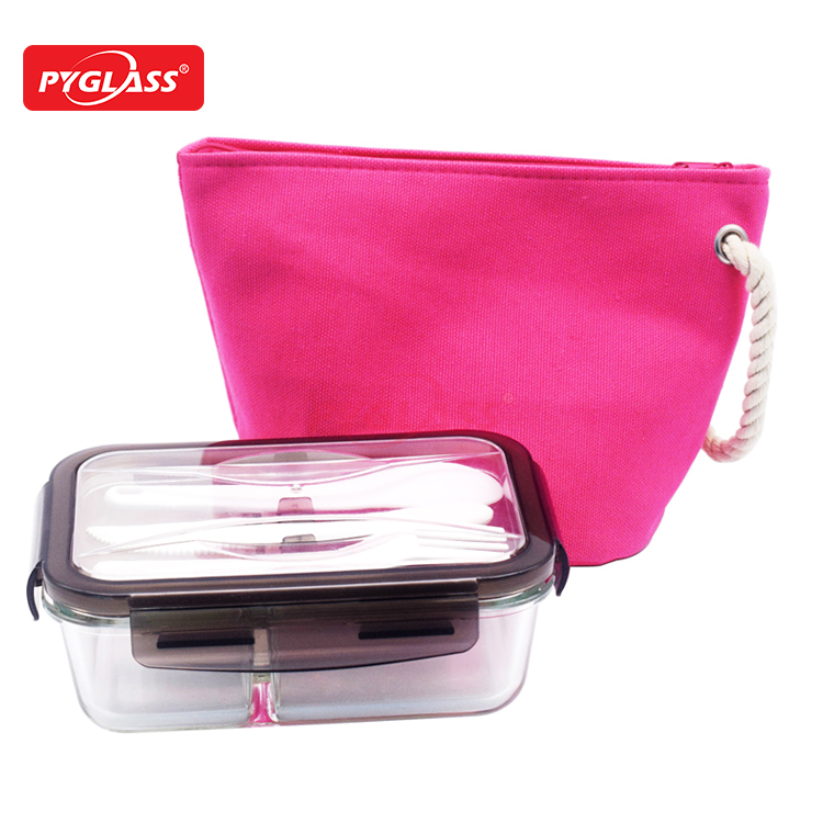 Glass Lunch Box with Reusable Bag