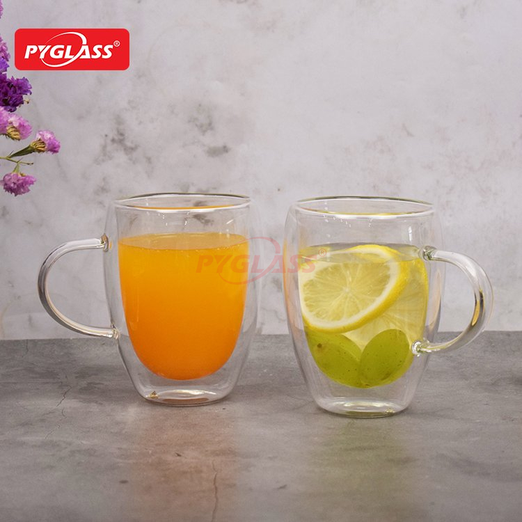 Clear Glass Double Wall Coffee Cups