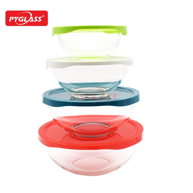 High Borosilicate Glass Mixing Bowl with Lid