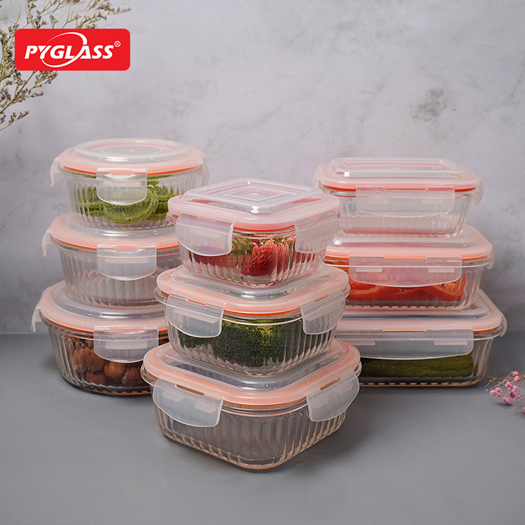 New Design Prep Naturals Glass Meal Prep Containers