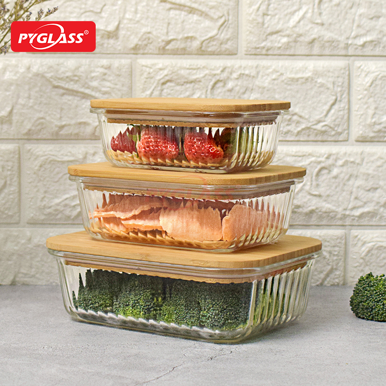 Meal Prep Bamboo Lids Eco-Friendly Meal Containers