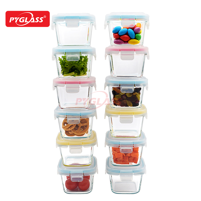 Glass Baby Food Storage Containers with Lids