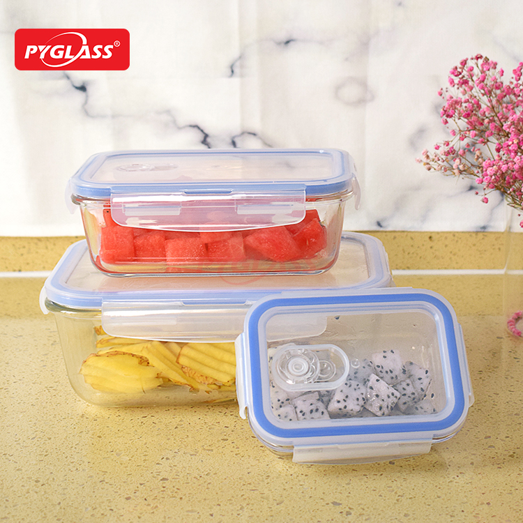 Glass Lunch Box Microwavable Lunch Container Sets - Buy PP LIDS Glass