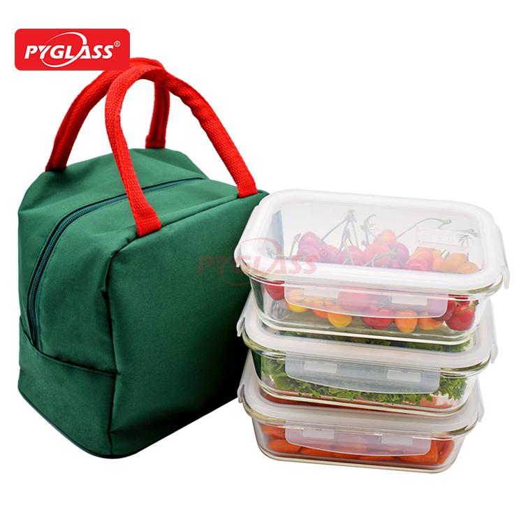 Glass Food Container with Bag