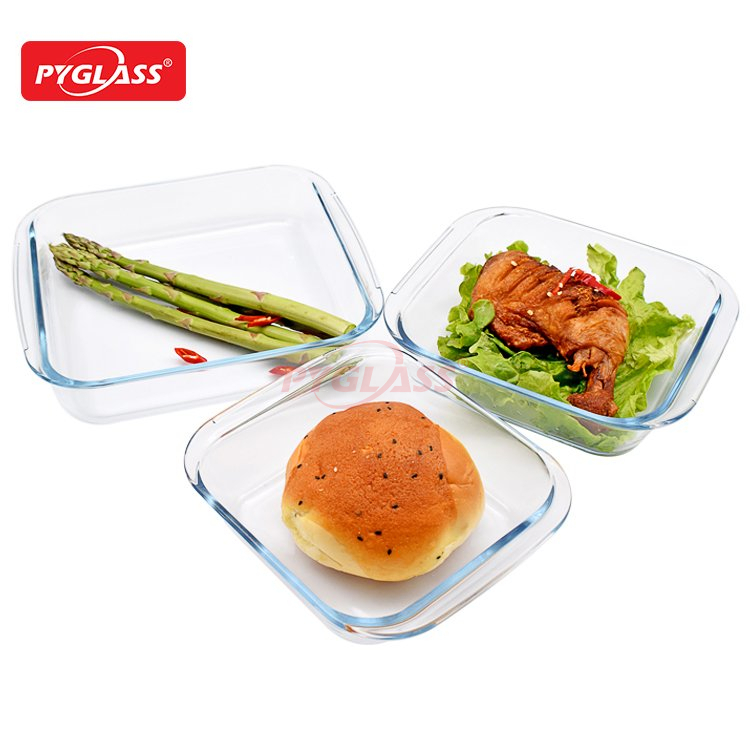 Different Size Square Glass Baking Dish