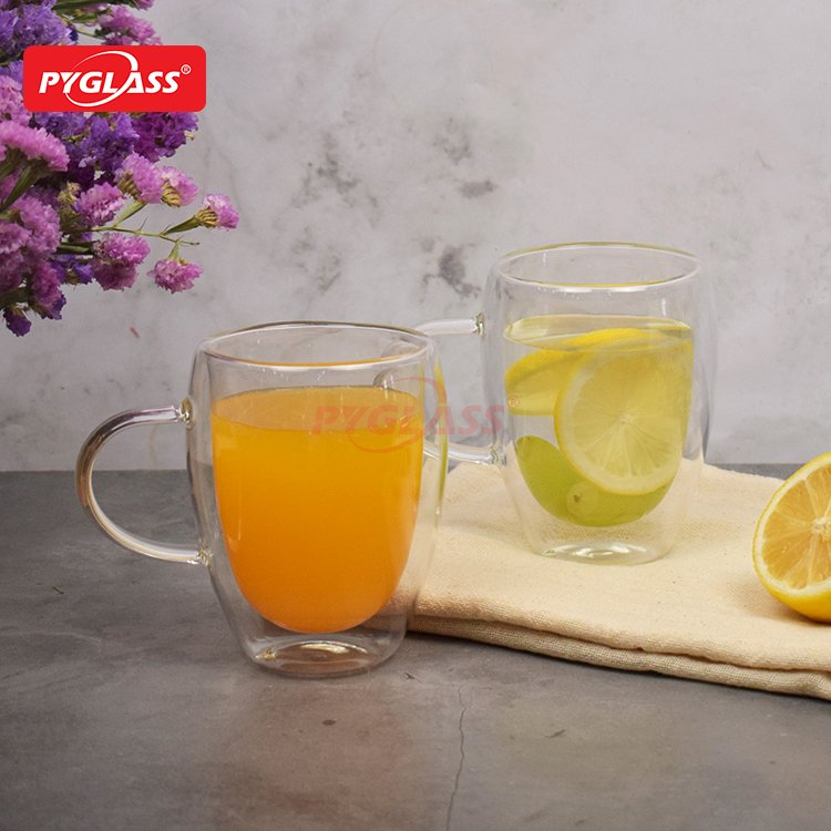Clear Glass Double Wall Coffee Cups