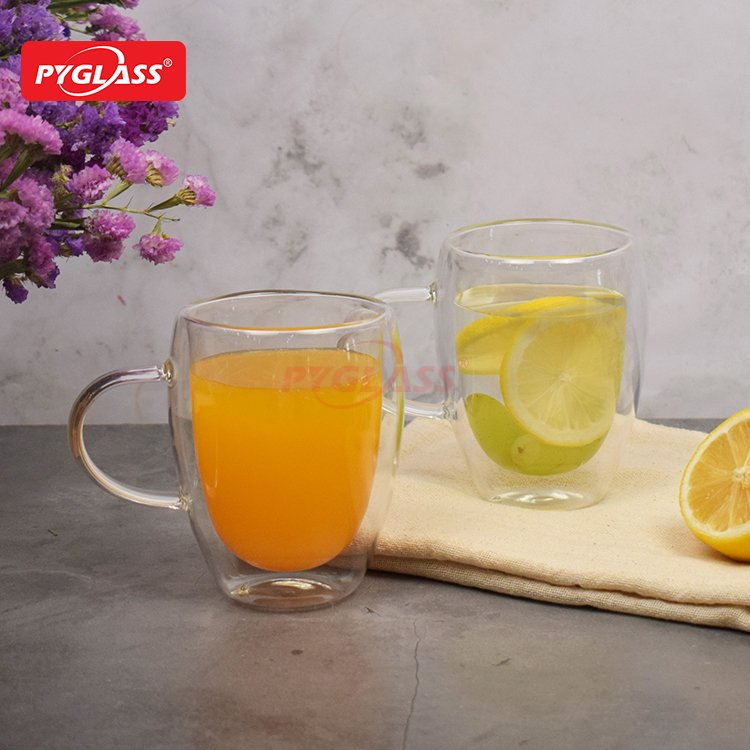 Clear Glass Double Wall Coffee Cups