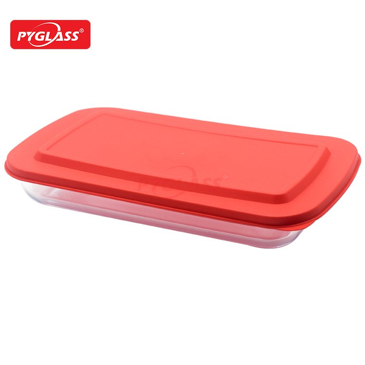 Rectangular Glass Bakeware Set with BPA Free Lids
