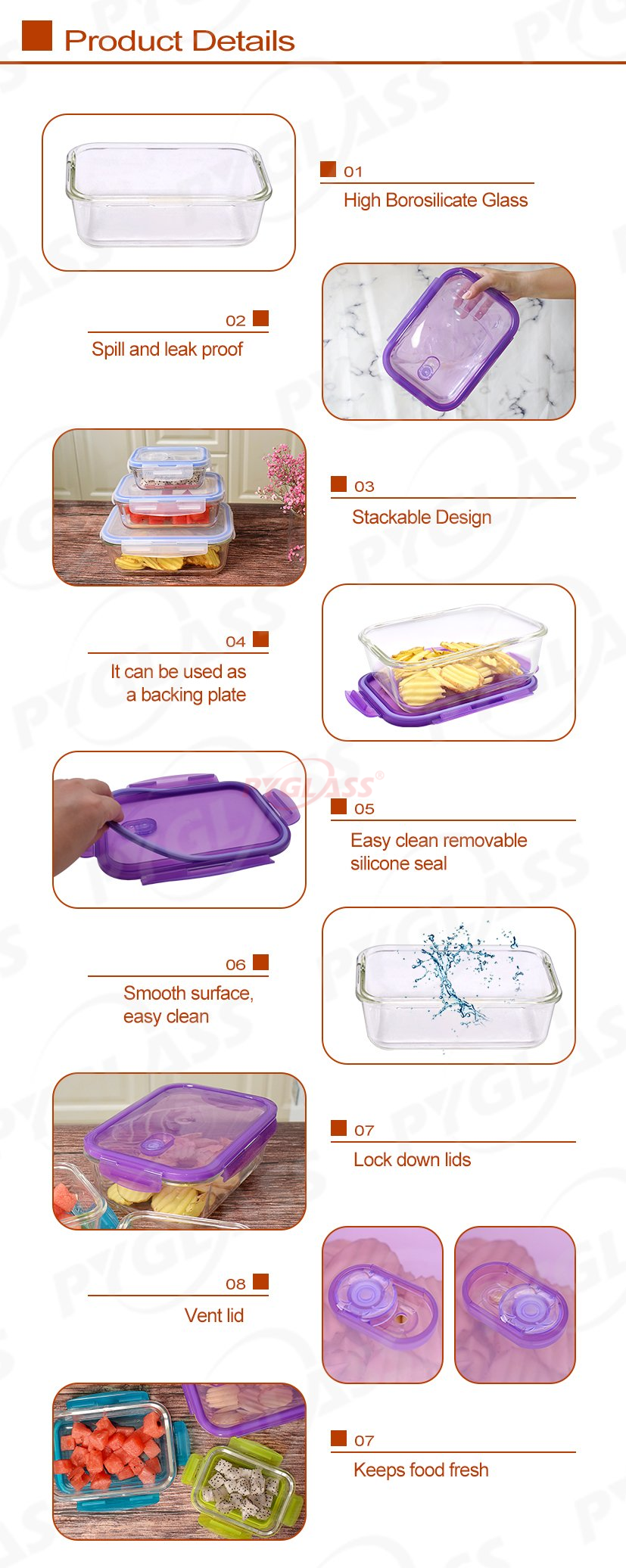 Glass Food Storage Containers -Product Overviews