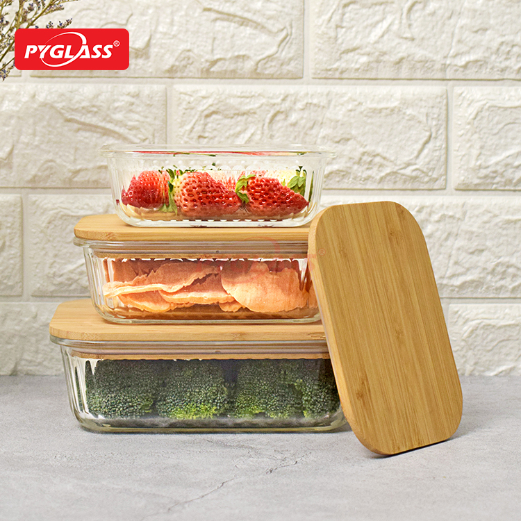 Meal Prep Bamboo Lids Eco-Friendly Meal Containers -Product Overviews