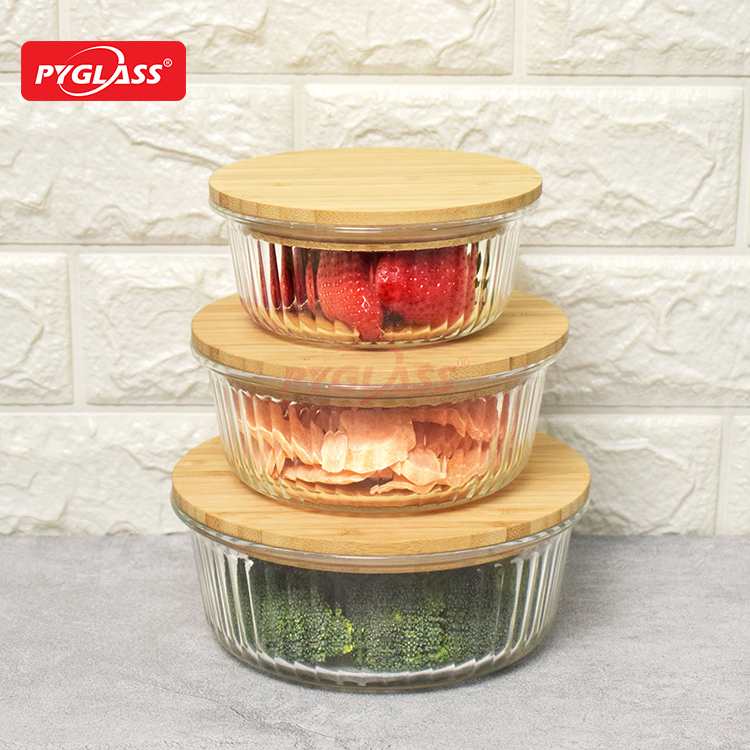 Ecofriendly Glass Containers for Food Storage with Lids