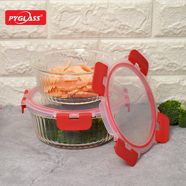 BPA-Free Sealable Stackable Clear Portion Control Bowls