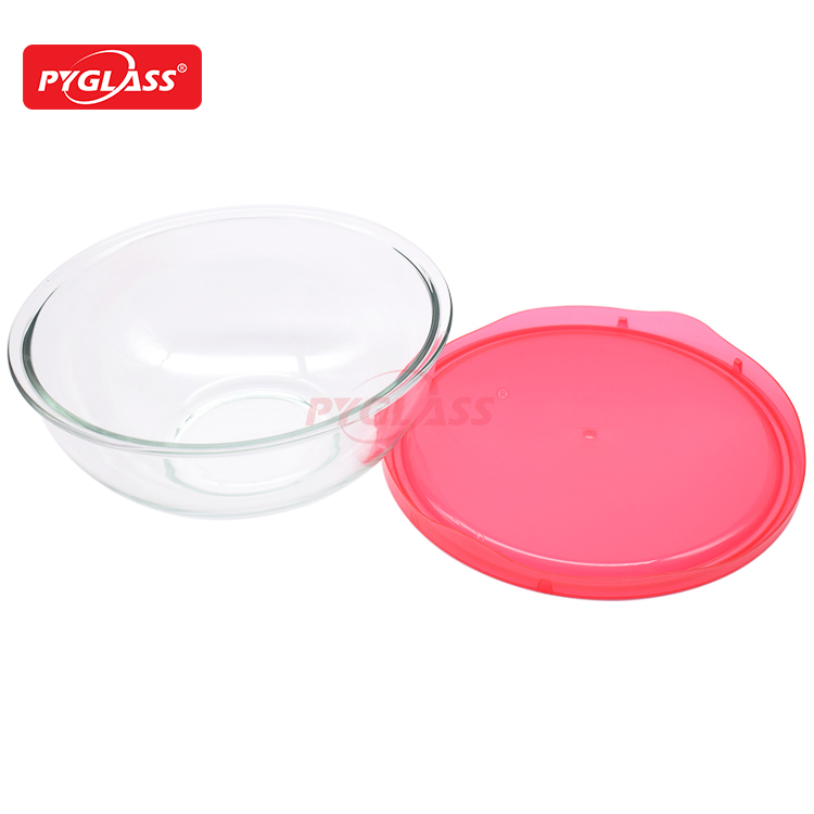 Glass Mixing Bowls with BPA Free PP Lids