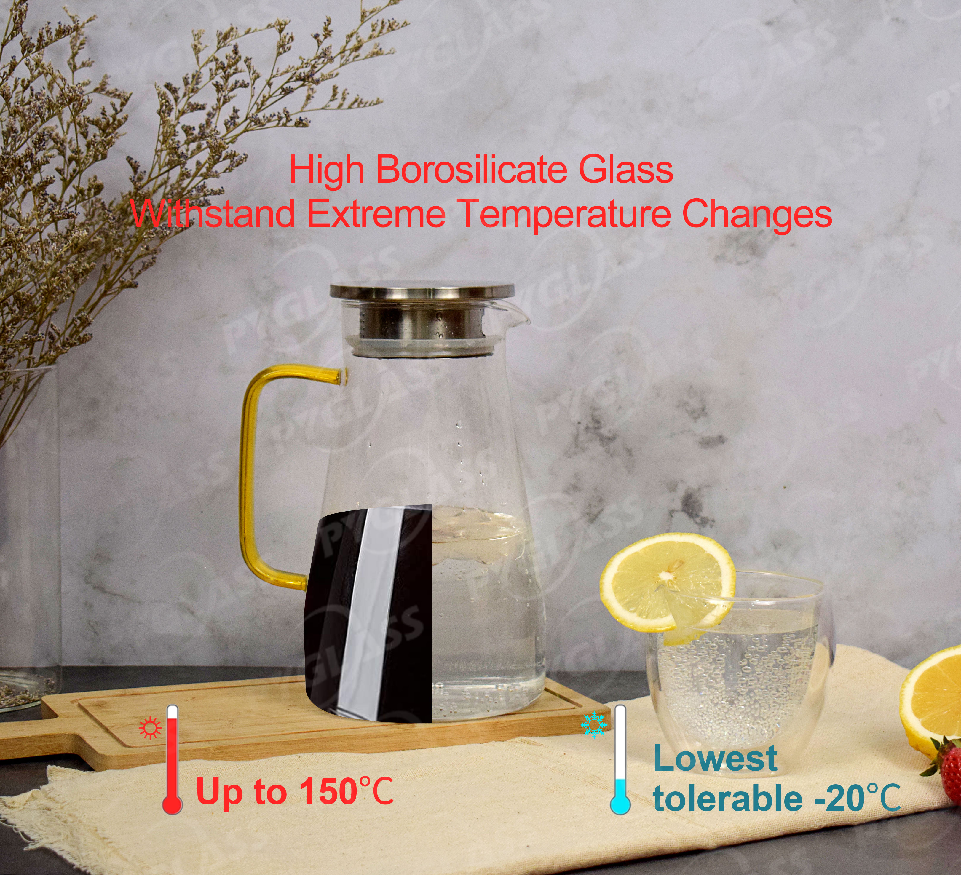 Glass Water Pitcher with Handle -Use and Care