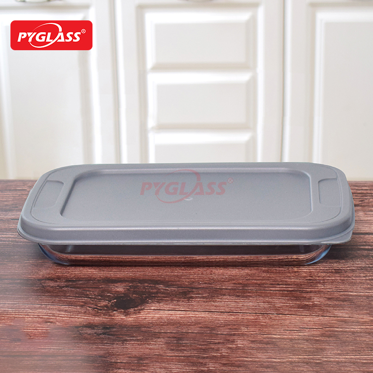 Different Shapes Glass Baking Dish with PP Lid