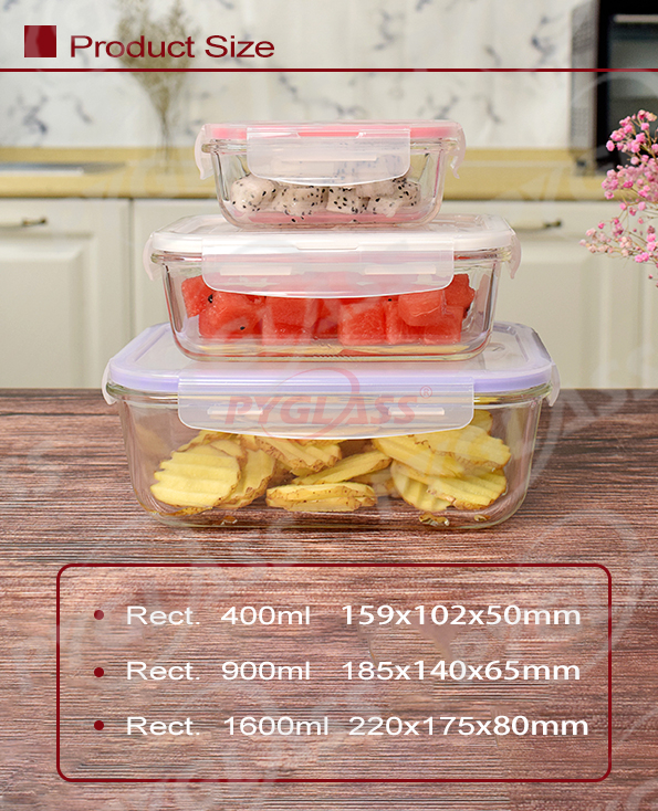 Glass Glass Meal Prep Container Sets with Vent - Product Description
