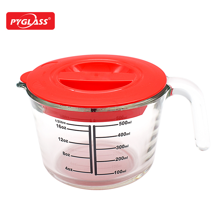 Glass Measuring Cup with PP Lid