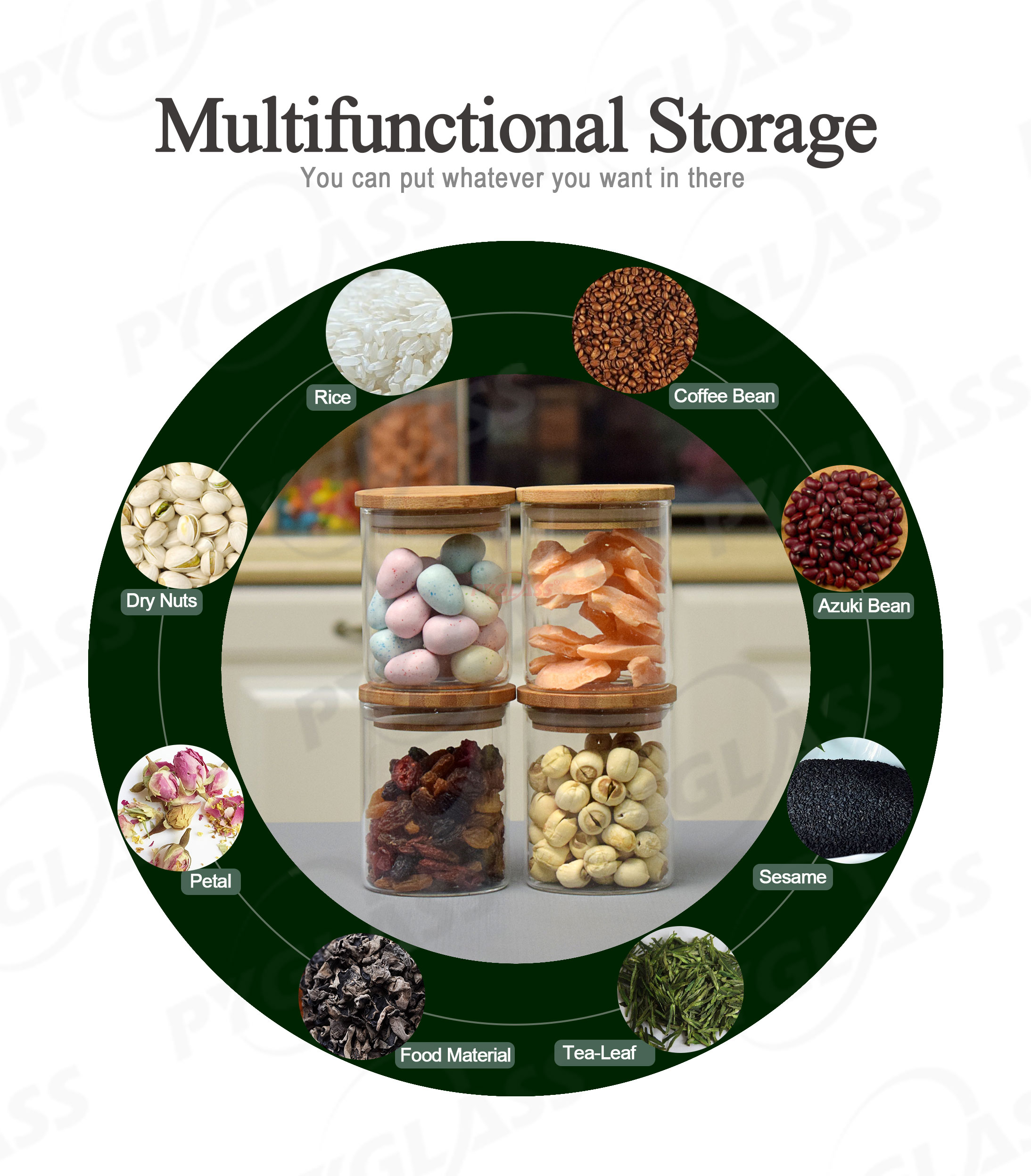 Mini Glass Storage Jar Sets -Product Overviews