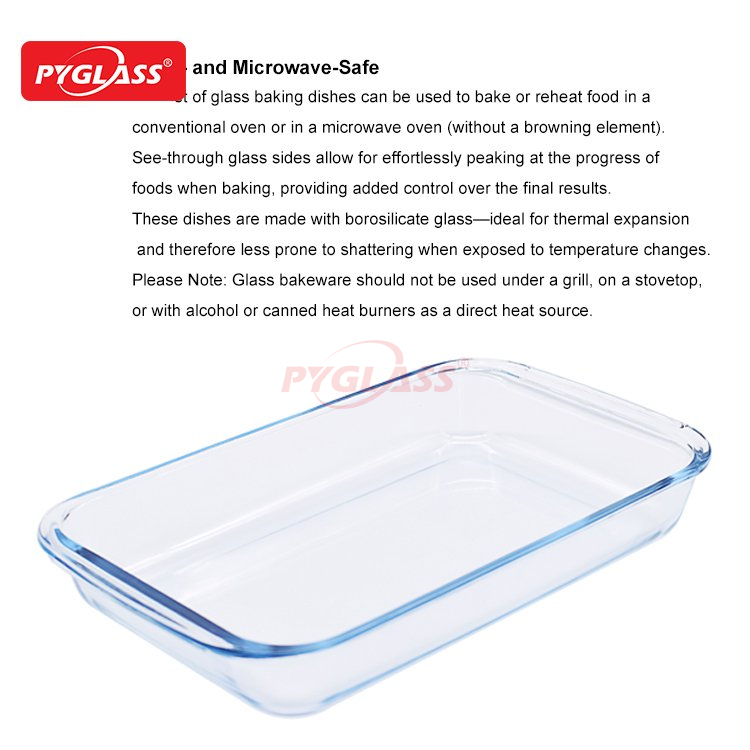 Different Size Rectangle Glass Baking Dish -Product Oveviews