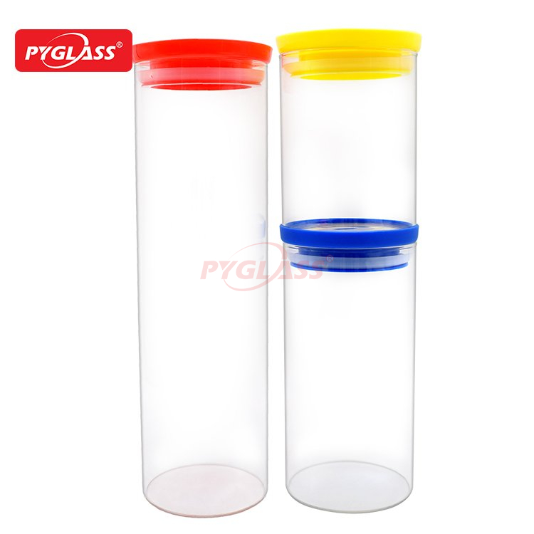 BPA Free Plastic Lid Glass Jar