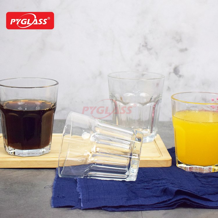 Glass Cups for Drinking Orange Juice