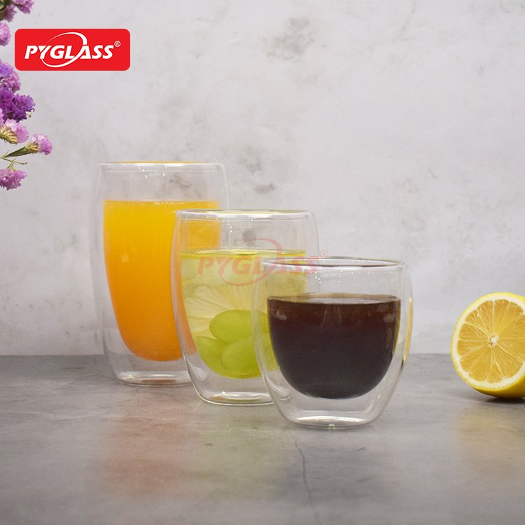 Glass Double Wall Insulated Cups