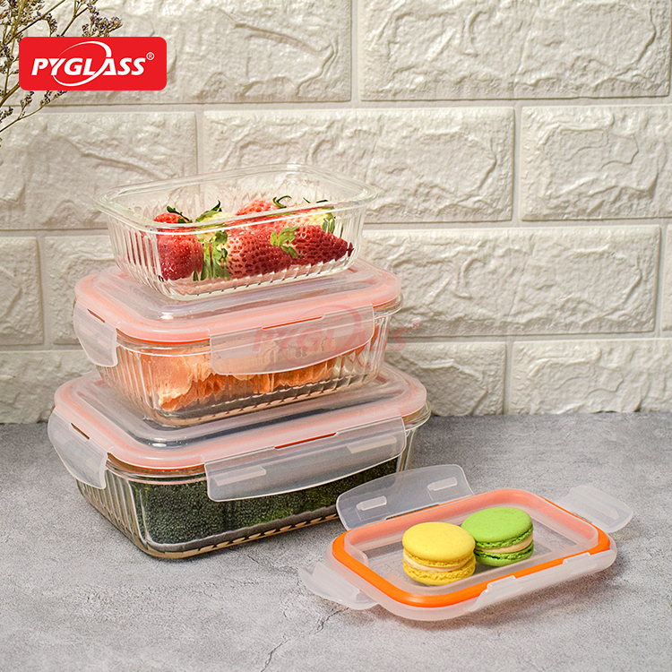 New Design Glass Bento Box Lunch Containers