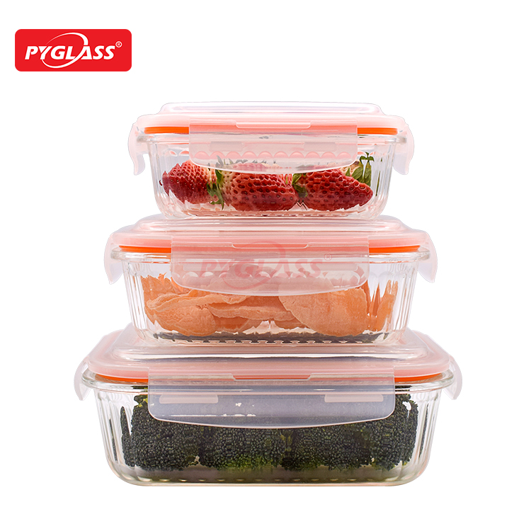 New Design Glass Bento Box Lunch Containers