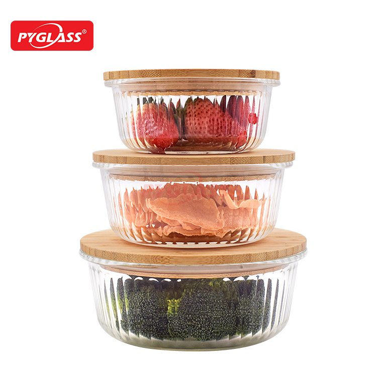 Ecofriendly Glass Containers for Food Storage with Lids