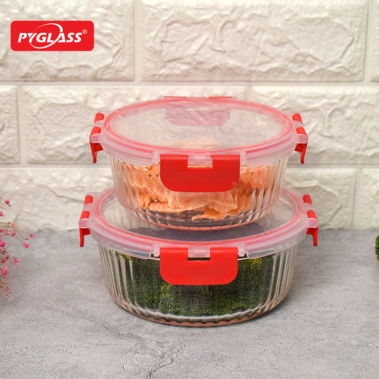 BPA-Free Sealable Stackable Clear Portion Control Bowls