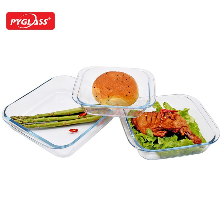Different Size Square Glass Baking Dish
